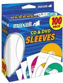 img 2 attached to 📀 Макселл 190133 Прочные конверты для CD и DVD белого цвета, 100 штук (бумага) для форматов 12 см с прозрачным пластиковым окном