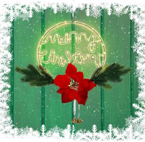 img 3 attached to Kurala Chritmas Wreath Hanging Lights