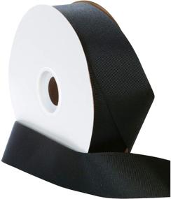 img 2 attached to 🎀 High-Quality Berwick Offray 1.5" Grosgrain Ribbon in Classic Black - 50 Yards for Crafting and Décor