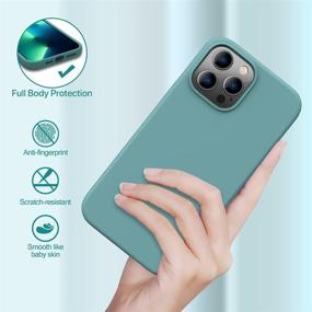 img 2 attached to 📱 Miracase iPhone 13 Pro Case 6.1 inch (2021) | Midnight Green Gel Rubber Cover