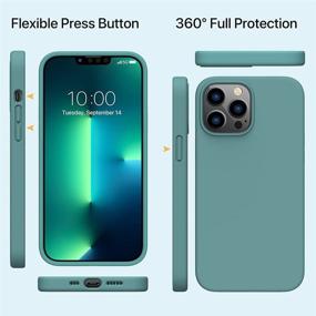 img 1 attached to 📱 Miracase iPhone 13 Pro Case 6.1 inch (2021) | Midnight Green Gel Rubber Cover