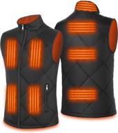 🔥 mexitop heated vest for women and men - usb electric lightweight heating vest 5v/2a - water and wind resistant (battery excluded) logo