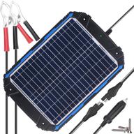 upgraded suner power 12 volt waterproof solar battery charger &amp; maintainer pro - advanced mppt charge controller - 18w trickle charging kit with built-in solar panel for cars, boats, motorcycles, rvs, and more logo