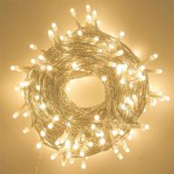 🌟 enhance your space with 200 led decorative mini led string lights: indoor/outdoor, timer, soft warm white glow, 69 ft long logo