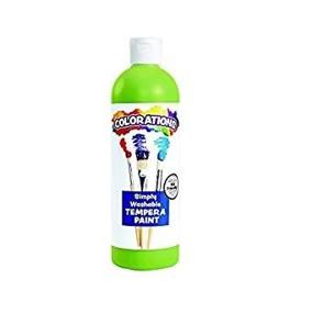 img 4 attached to 🎨 WSTAP Washable Tempera Paint, 16 fl oz, Apple Green, Non Toxic, Vibrant Color, Bold Shade, Kids Craft Paint, Hobby, Fun, Art Supplies