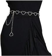 💕 heart alloy waist chain belt for women's dresses logo