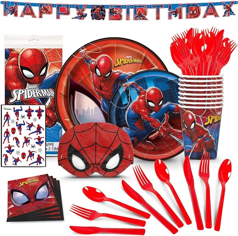 Spiderman Birthday Party Supplies Decorations Reseñas y calificaciones |  Revain