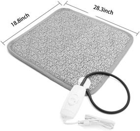 img 3 attached to 🐾 Nyicey Pet Heating Pad: Stay Warm and Cozy with our Electric Heated Blanket Mat and Temperature Warming Cushion Bed