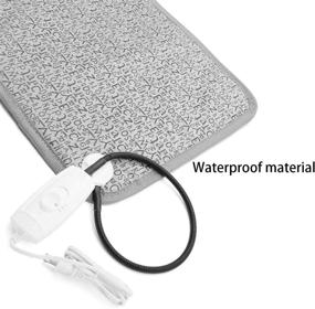img 1 attached to 🐾 Nyicey Pet Heating Pad: Stay Warm and Cozy with our Electric Heated Blanket Mat and Temperature Warming Cushion Bed