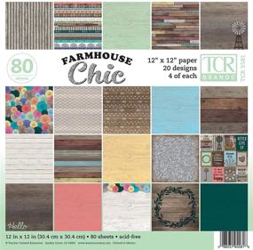 img 4 attached to 📚 Enhance Your Creativity with Teacher Created Resources Farmhouse Chic Scrapbook Project Paper Pad - 12"x 12" (TCR5581)