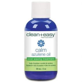 img 4 attached to 🌿 Calm and Soothe with Clean + Easy Calm - Azulene Oil: An Effective Post-Waxing Care Solution for Sensitive Skin, Removes Wax Residue, 2 oz