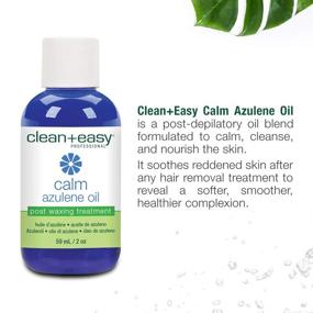 img 2 attached to 🌿 Calm and Soothe with Clean + Easy Calm - Azulene Oil: An Effective Post-Waxing Care Solution for Sensitive Skin, Removes Wax Residue, 2 oz