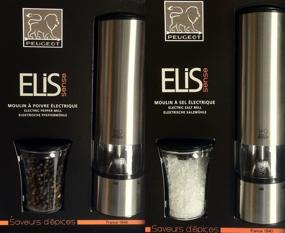 img 1 attached to Peugeot Elis Sense u'Select Electric Salt & Pepper Mill Set - Stainless: Premium Convenience and Style for Perfectly Seasoned Meals