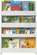 📚 tidy books children's bookshelf: age 0-10 book rack storage for kids, wall bookshelf, front-facing bookcase | 45.3 x 30.3 x 2.8 in | wooden, white | eco-friendly | handmade | the original since 2004 logo