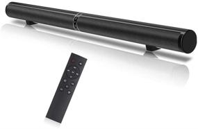 img 4 attached to Geekroom Detachable 2.1 Channel 50W Sound Bar: Wireless Bluetooth Speaker with Remote for TV, Wired and Wireless Home Theater Surround Sound, HDMI ARC, Optical, RCA, 3.5mm AUX, USB Input