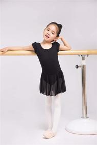 img 1 attached to Dancina Toddler Ballet Leotard with Flutter Sleeves - Girls' Clothing for Ballet and Active Wear