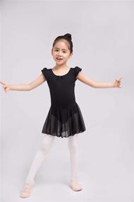 img 3 attached to Dancina Toddler Ballet Leotard with Flutter Sleeves - Girls' Clothing for Ballet and Active Wear
