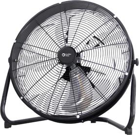 img 4 attached to Powerful and Sleek: Comfort Zone CZHV20S 20-inch High-Velocity Slim-Profile Drum Fan with Aluminum Blades and Adjustable Tilt