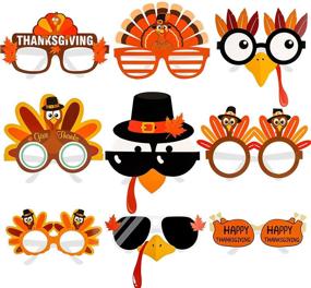 img 4 attached to Konsait Thanksgivings Thanksgiving Sunglasses Decorations
