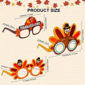 img 2 attached to Konsait Thanksgivings Thanksgiving Sunglasses Decorations