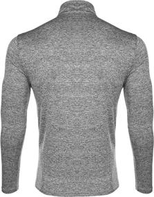 img 1 attached to 🏃 Yitrend Men's Sports Shirts - 1/4 Zip Long Sleeve Quick Dry Running Workout Pullover Sweatshirt - Breathable & Loose-Fit