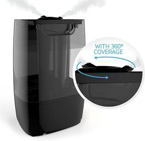 img 3 attached to 🌬️ Pure Enrichment HumeXL Ultrasonic Cool Mist Humidifier for Large Rooms - Extended Run-Time of 50 Hours, Convenient 1.3 Gallon Easy-to-Clean Water Tank, User-Friendly Touch-Button Control, Dual 360° Mist Nozzles, and Night Mode