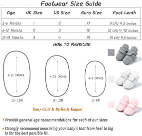 img 1 attached to Sawimlgy Cotton Booties Stay On Sock Slippers for Newborn Infant Baby Girls Boys, Soft Bedroom Shoes Non-Skid Ankle Boots With Grippers, Toddler Crib Warm Shoe, First Walker Birthday Shower Gift