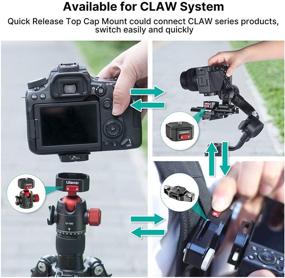 img 1 attached to Комплект пластины ULANZI Claw Arca QR - быстрозажимной крепеж для камеры на штатив, улучшенный дизайн для камер Canon/Sony/Nikon/LUMIX - плавный переход между штативом/моноподом/слайдером/стабилизатором гимбал.