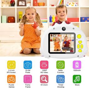 img 4 attached to 📸 Best Kids Camera for 3-8 Years Old: Perfect Christmas and Birthday Gift for Toddlers and Children - Selfie Camera 20