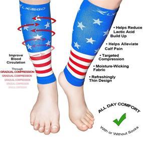 img 2 attached to LxsGo Calf Compression Sleeves Women &Amp