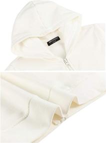 img 1 attached to 👕 ALWAYSONE Boys' Clothing Fleece Sweatshirt Athletic White L - Fashion Hoodies & Sweatshirts