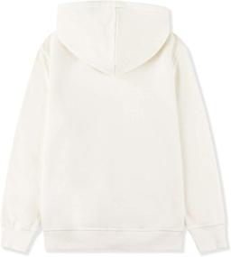 img 3 attached to 👕 ALWAYSONE Boys' Clothing Fleece Sweatshirt Athletic White L - Fashion Hoodies & Sweatshirts