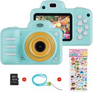 themoemoe kids camera: 8mp 1080p hd video cam for girls, with 16gb tf card - blue, ages 3-10 logo