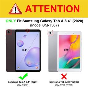 img 3 attached to Чехол Fintie SlimShell для Samsung Galaxy Tab A 8.4 2020 - ультратонкий чехол-подставка, темно-синий