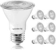 luxrite 6 pack par20 led bulbs logo