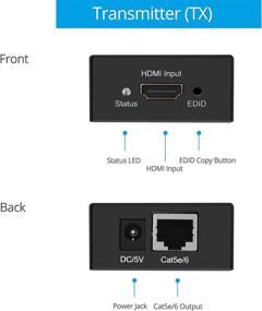 img 1 attached to Gofanco CAT5E Extender - 165Ft Range, Full HD 1080P