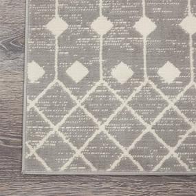 img 1 attached to Nourison Grafix Bohemian Contemporary Grey Area 🏞️ Rug Runner - 2' x 12' for Modern Interiors