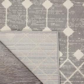 img 2 attached to Nourison Grafix Bohemian Contemporary Grey Area 🏞️ Rug Runner - 2' x 12' for Modern Interiors