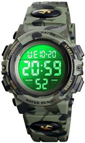 img 4 attached to ⌚ Waterproof Sports Digital Watches for Children - Boys' Watches