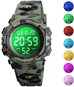 img 3 attached to ⌚ Waterproof Sports Digital Watches for Children - Boys' Watches