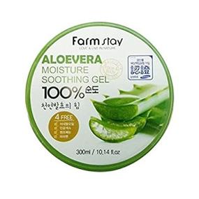 img 4 attached to Farm Stay Aloe Vera Moisture Soothing Gel 300ml, ideal for Men and Women - 100% Aloe Vera for Dry Skin - Facial Treatment, Moisturizer, Day Care and Gel