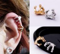 dmeiling stylish skeleton cartilage earring logo