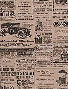 img 1 attached to Vintage Newsprint Kraft Gift Sheet