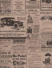 img 2 attached to Vintage Newsprint Kraft Gift Sheet