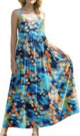 👗 beaurex women's summer spaghetti bohemian dresses - trendy women's clothing logo