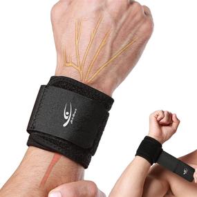 img 4 attached to HiRui Compression Brace for Weightlifting Tendonitis Relief - Wrist Support