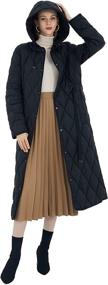 img 2 attached to 🧥 Warm and Stylish: Wownach Women's Long Puffer Coat - Quilted Hooded Maxi Parka for Ultimate Winter Comfort
