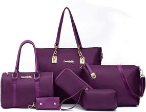 img 4 attached to 👜 Stylish and Versatile: KOOIJNKO Handbag Crossbody Shoulder Satchels for Women – Perfect for Totes, Handbags & Wallets!