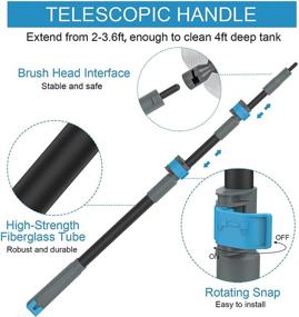 img 2 attached to AQQA Aquarium Telescopic Saltwater Freshwater