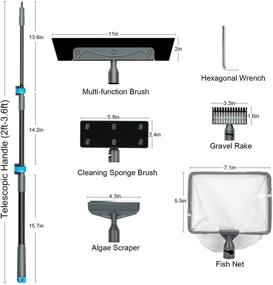 img 3 attached to AQQA Aquarium Telescopic Saltwater Freshwater